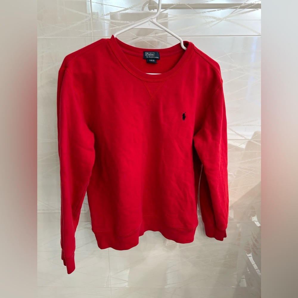 Red & Navy Blue Polo Ralph Lauren Kids Sweatshirt🌹